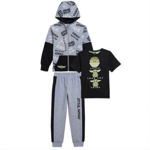 Star Wars Kids 3-Piece Set T-Shirt, Fleece Jacket & Jogger 6T